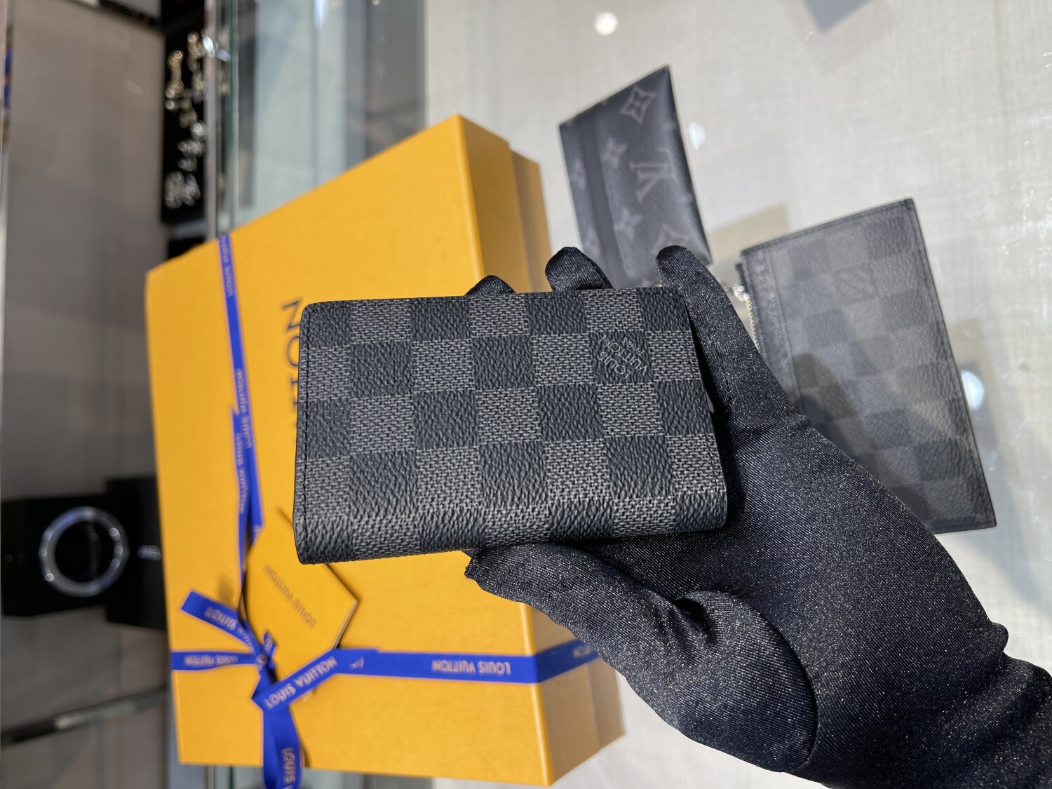 Vi Lv Card Holder Damier Graphite