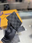 Vi Lv Card Holder Damier Graphite