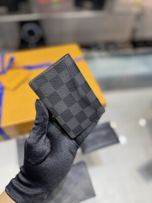 Vi Lv Card Holder Damier Graphite