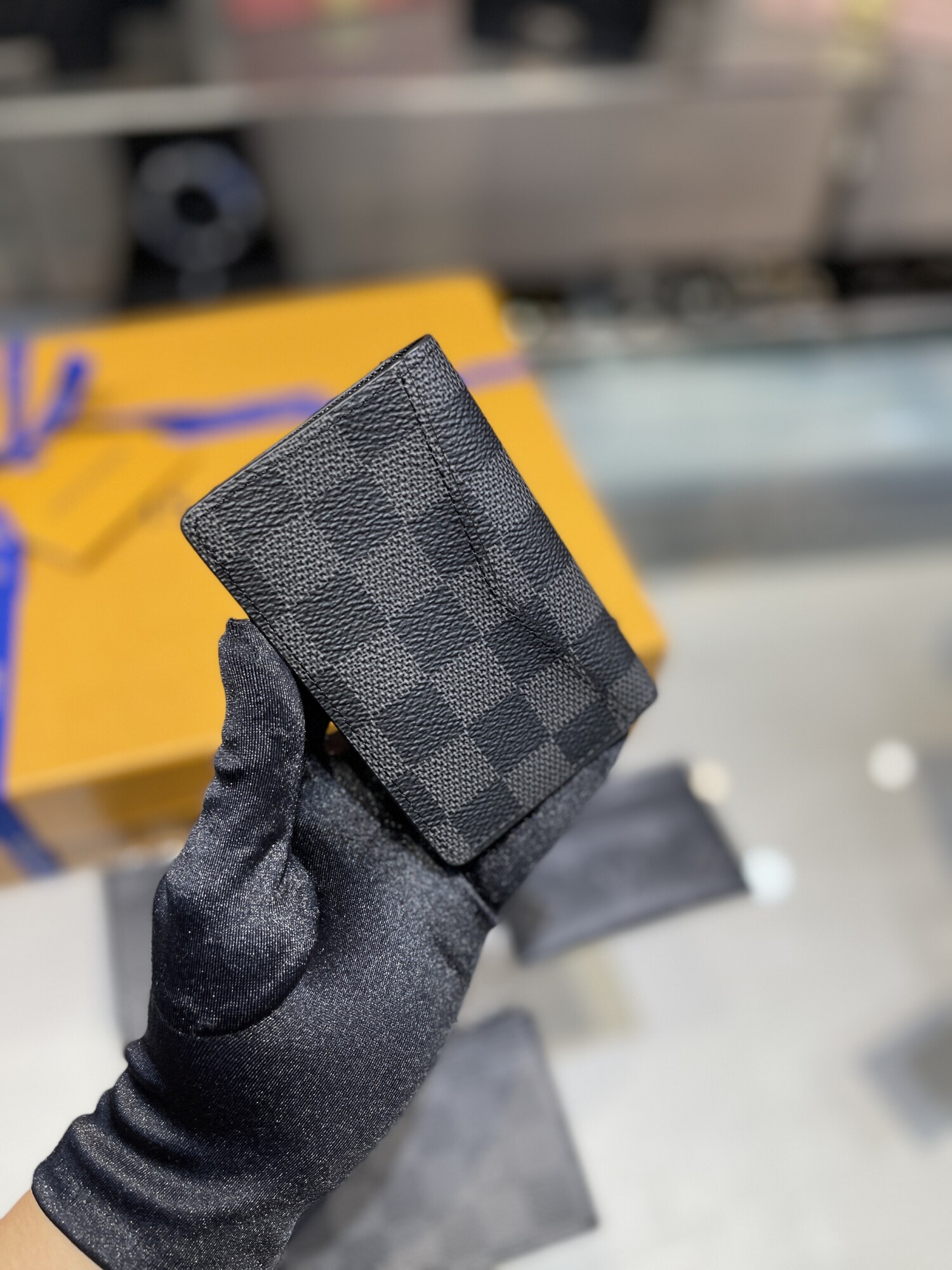Vi Lv Card Holder Damier Graphite
