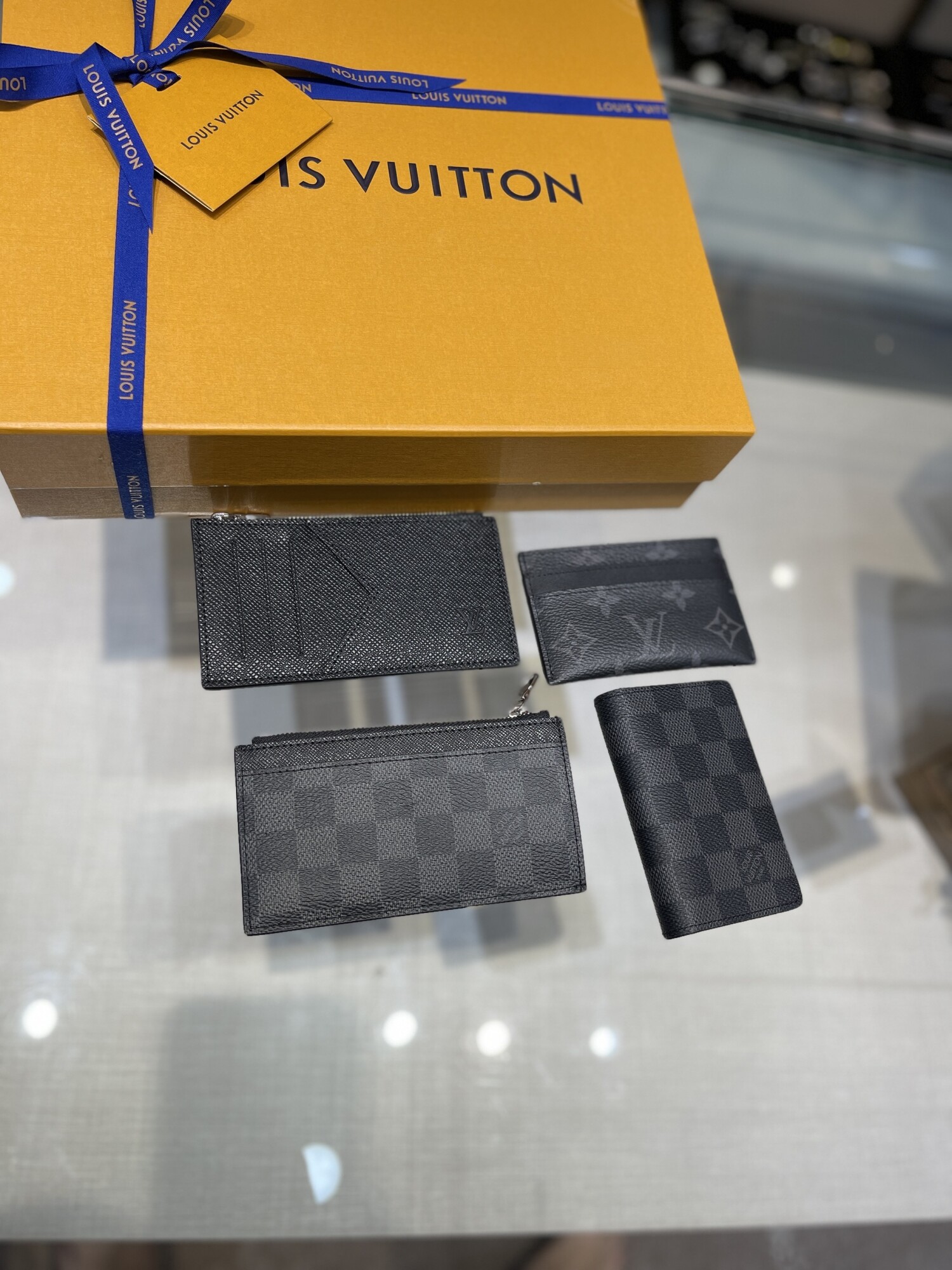 Vi Lv Card Holder Damier Graphite