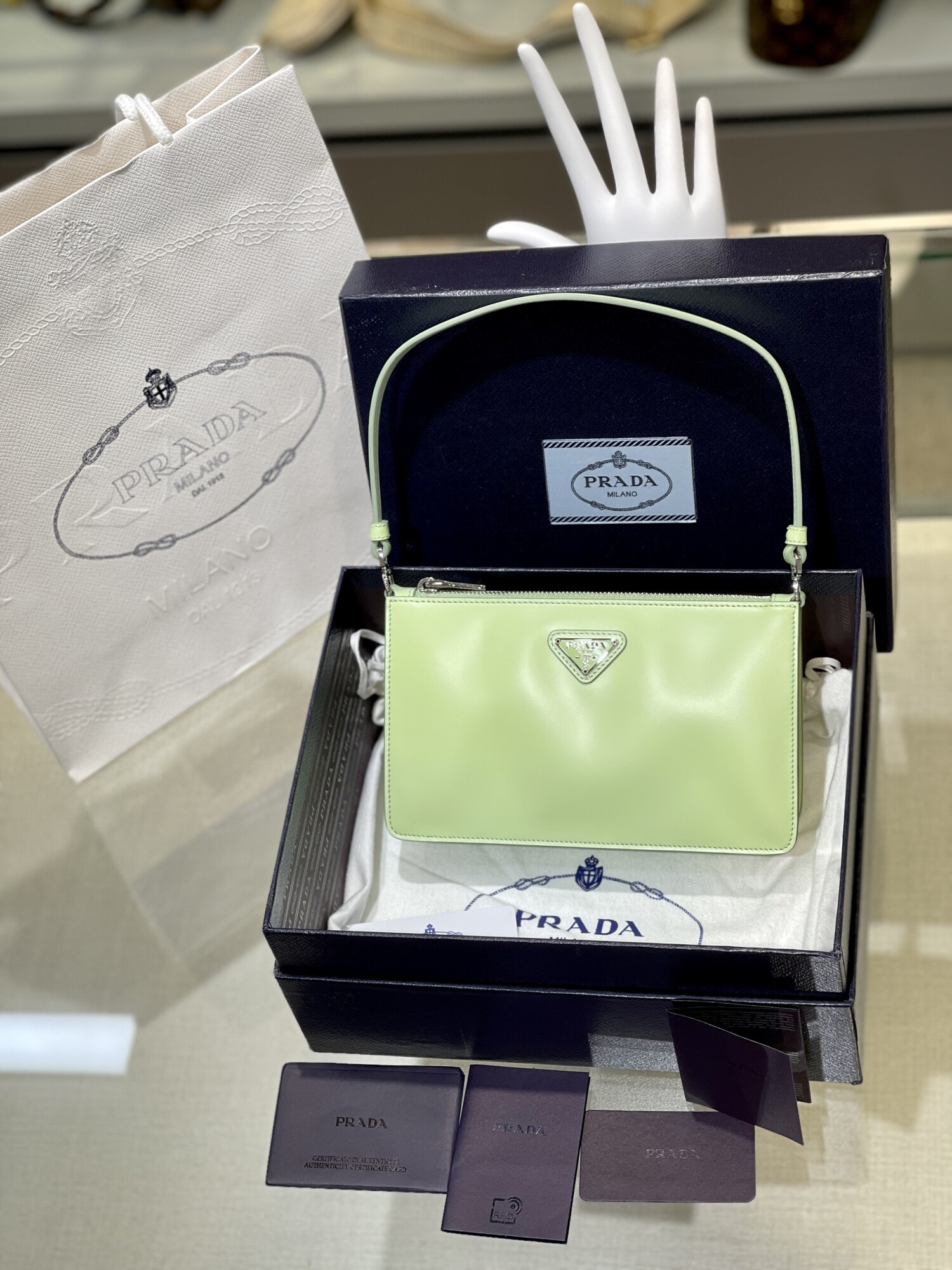 Prada Mini Bag Woc Green
