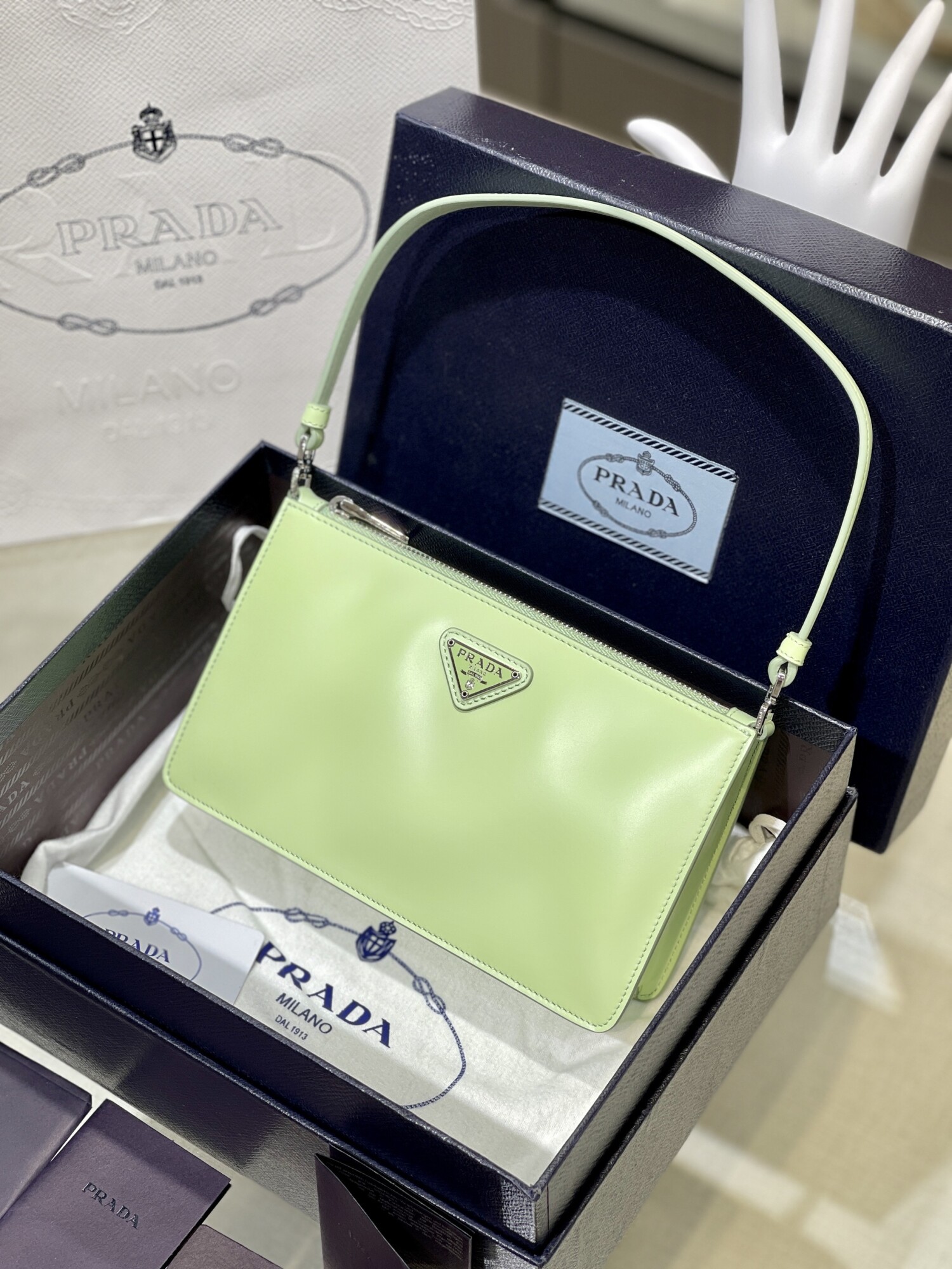 Prada Mini Bag Woc Green
