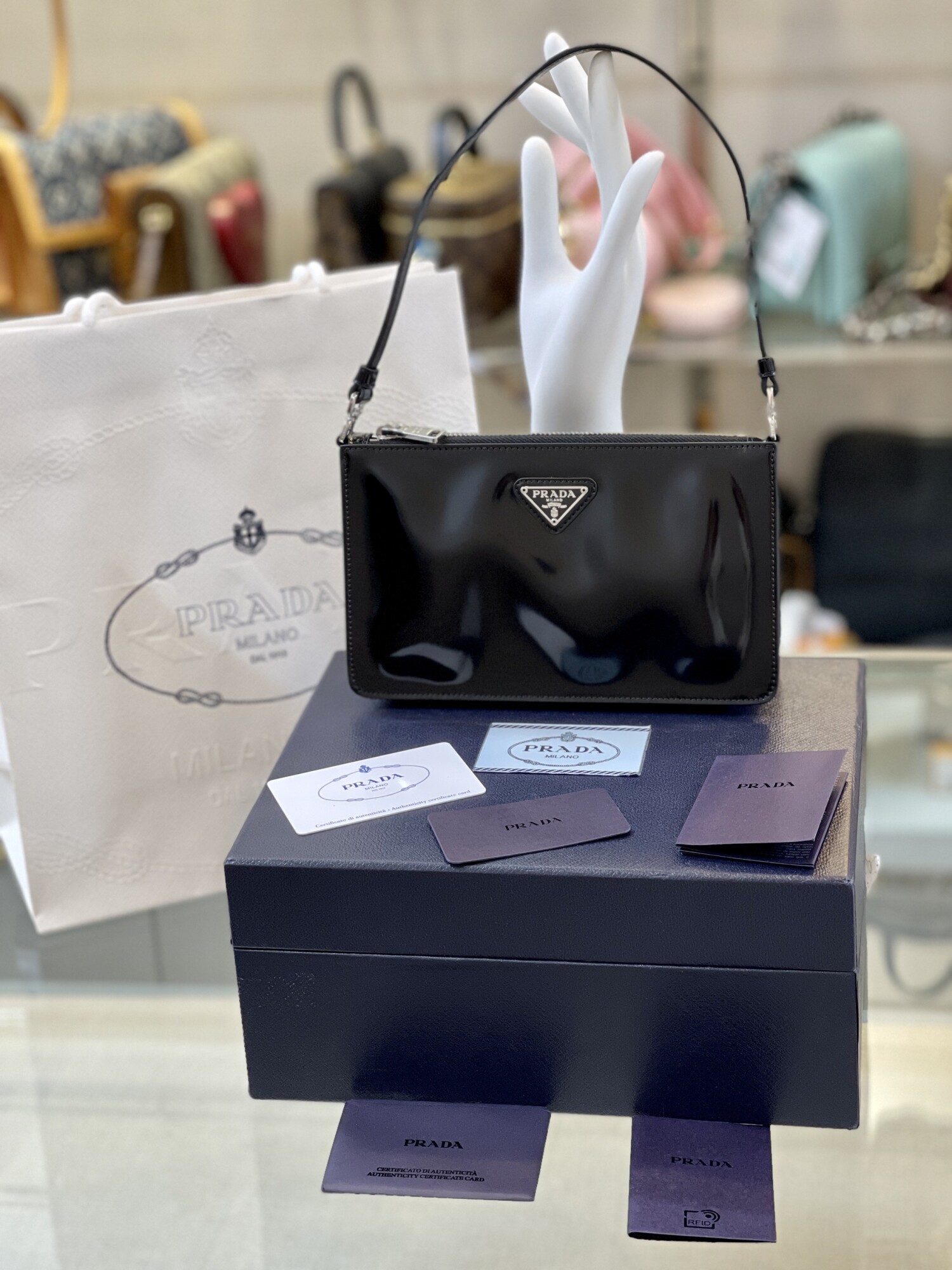 Prada Mini Woc Bag Black