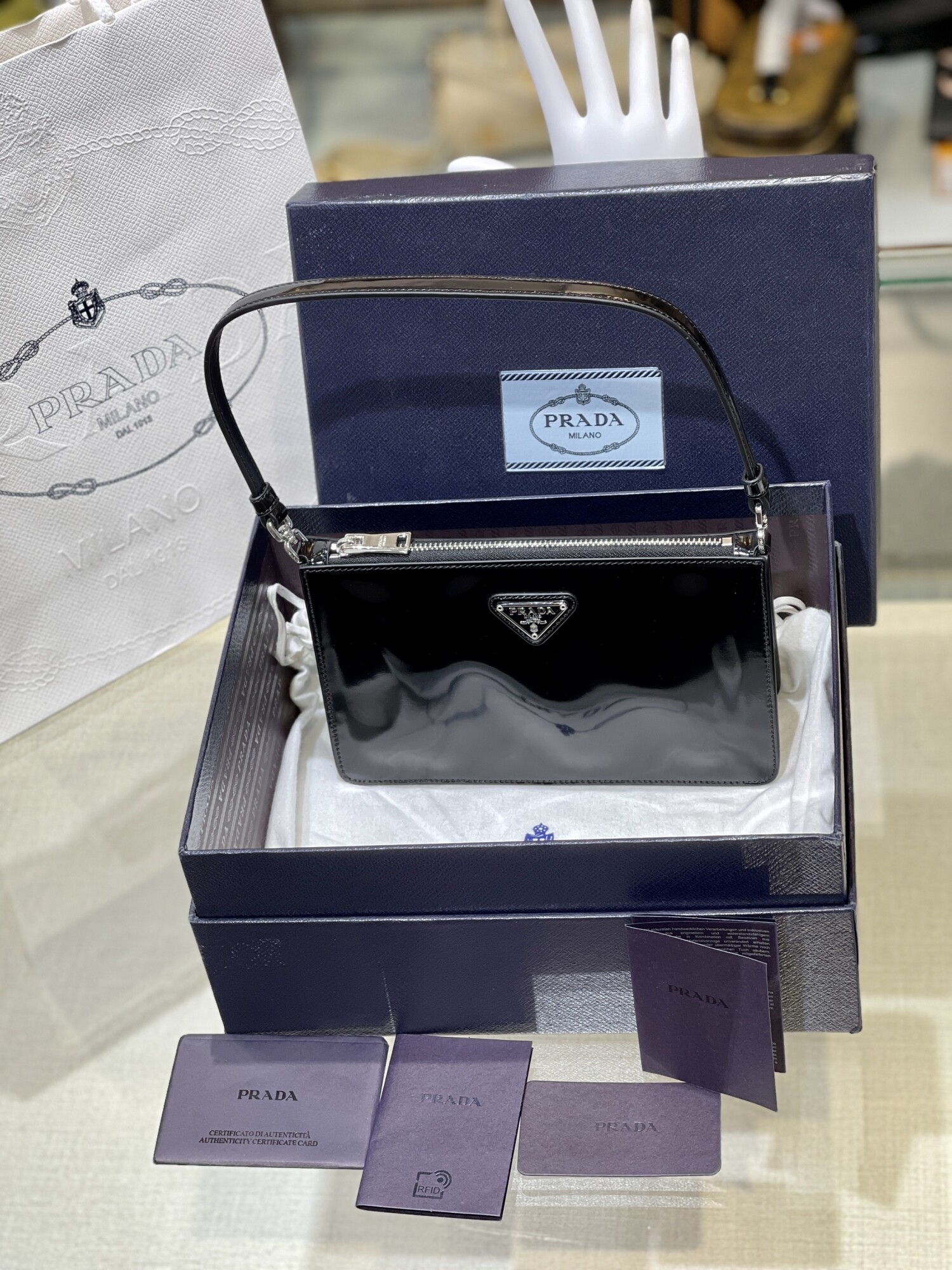 Prada Mini Woc Bag Black