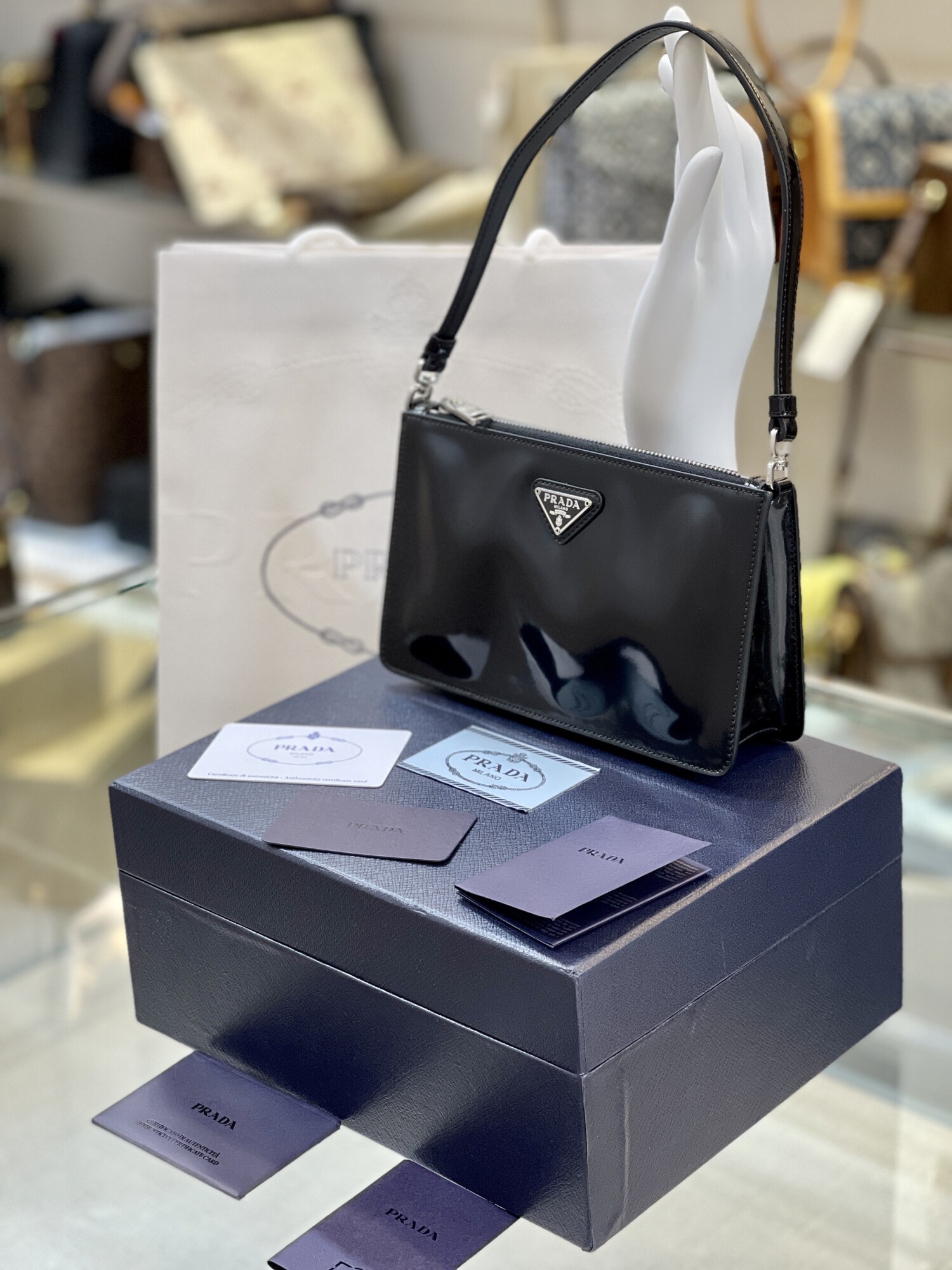 Prada Mini Woc Bag Black