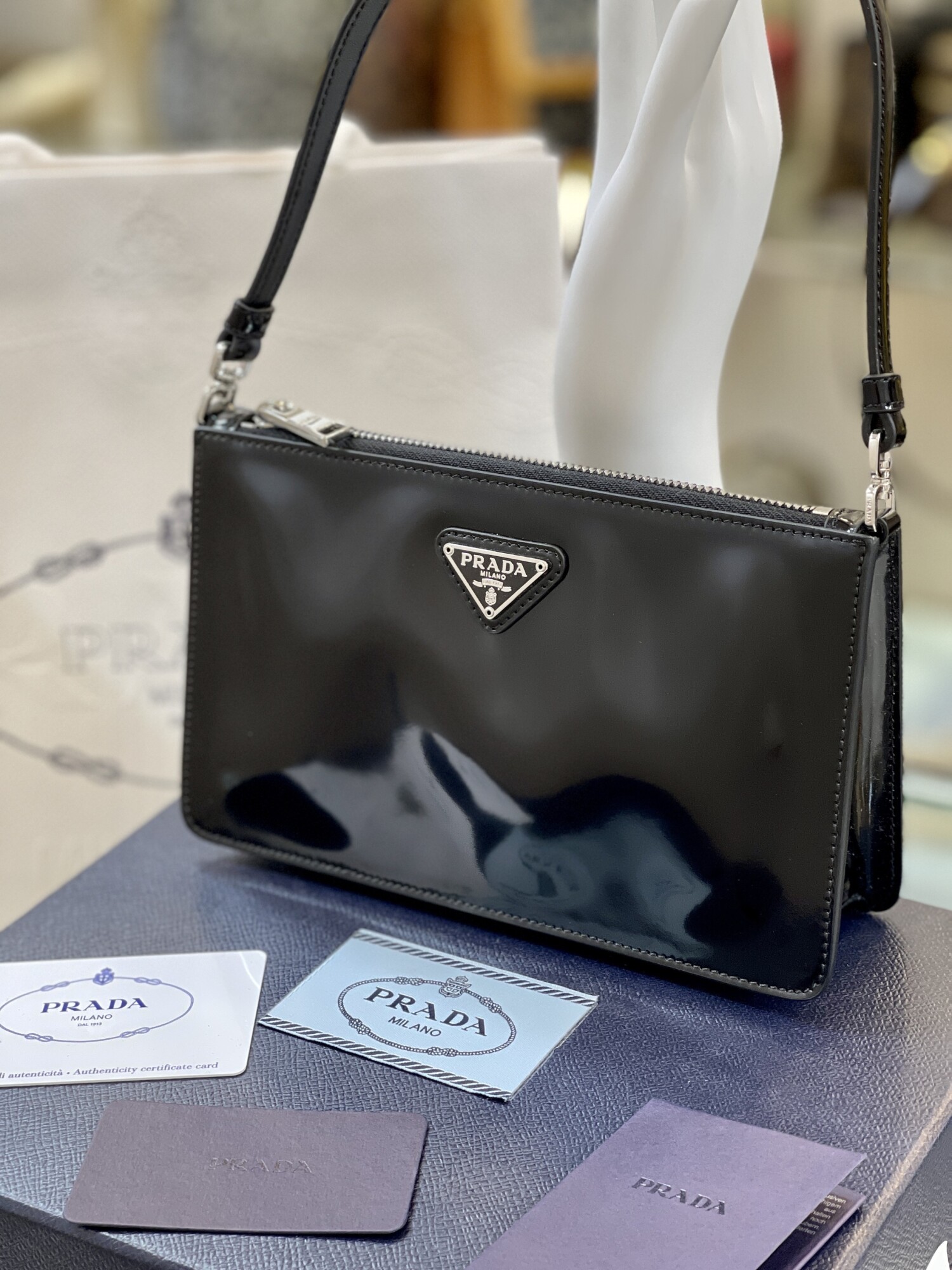 Prada Mini Woc Bag Black