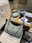 Set Prada Hobo Blue Bag
