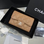 Card Holder Chanel Brown Nude 11cm