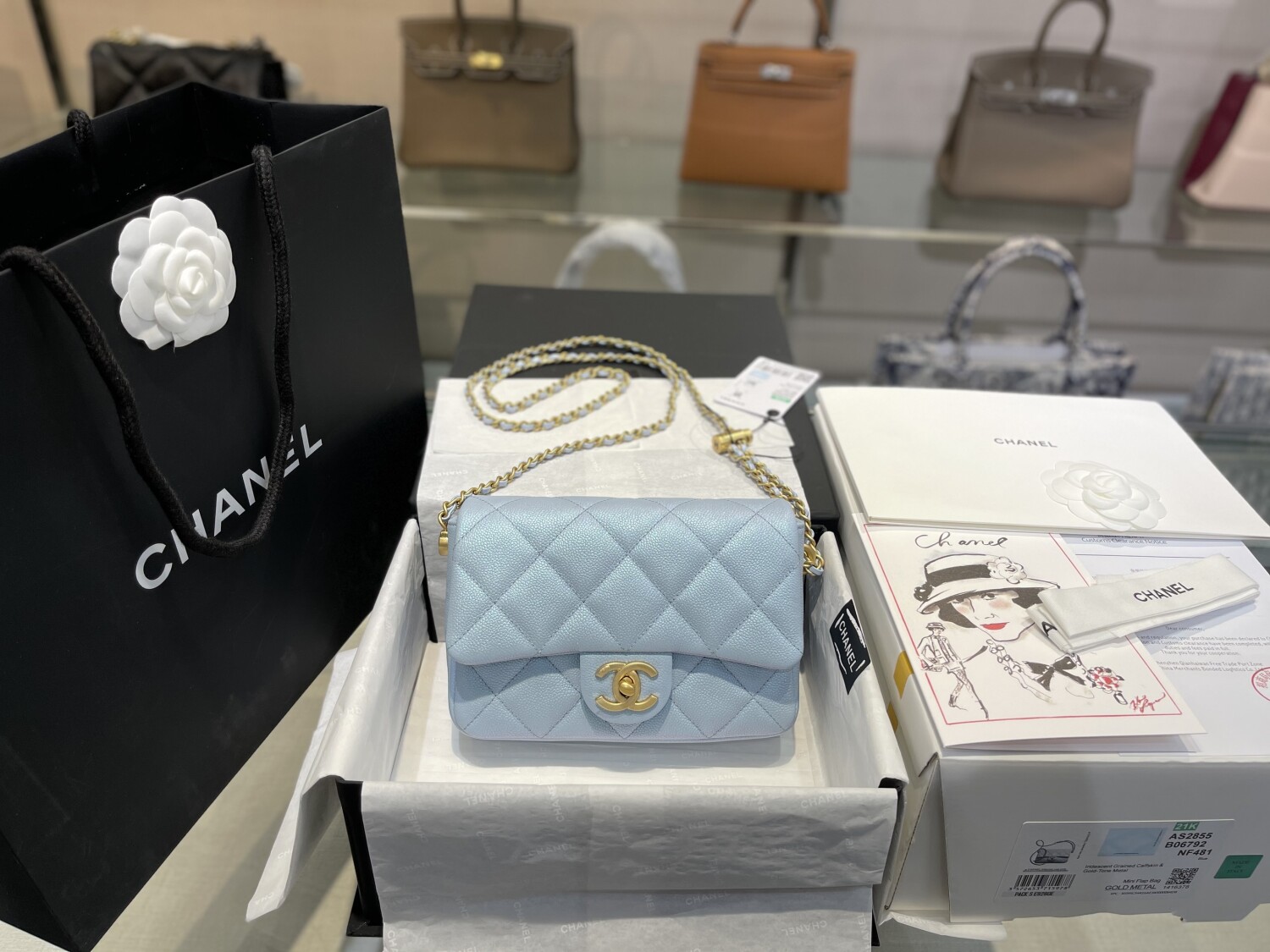 Chanel As2855 Size 19 Blue