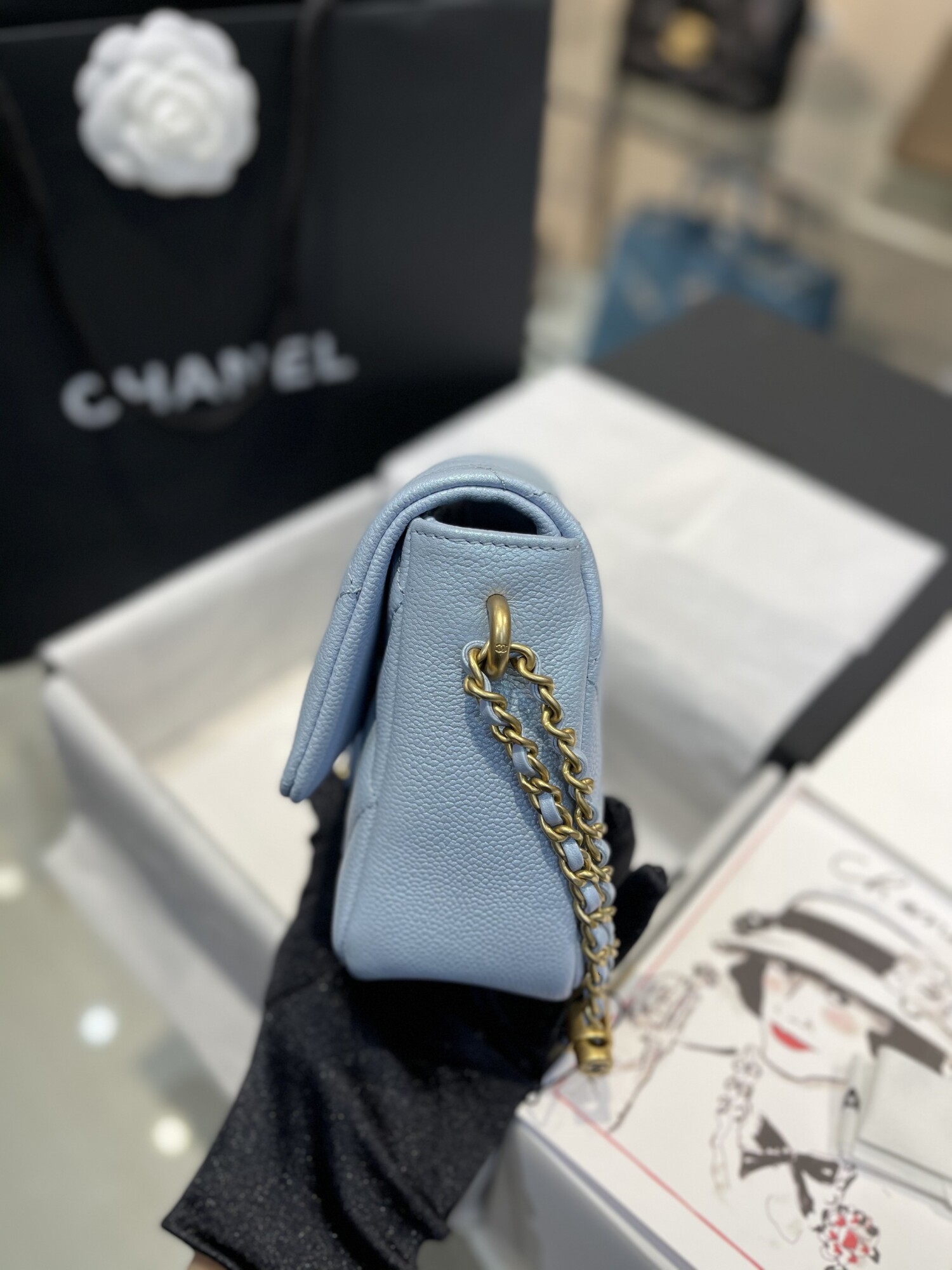 Chanel As2855 Size 19 Blue
