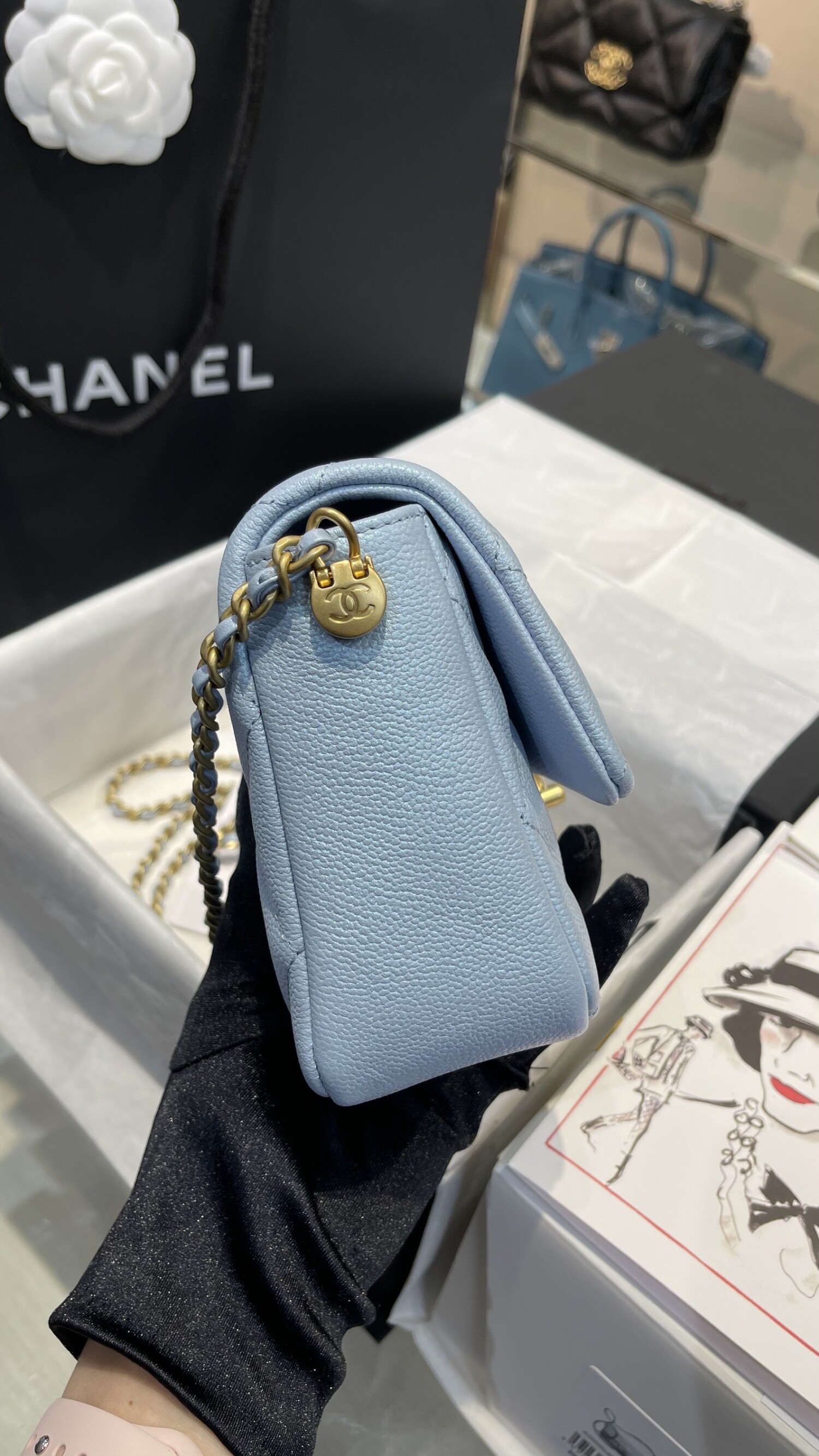 Chanel As2855 Size 19 Blue