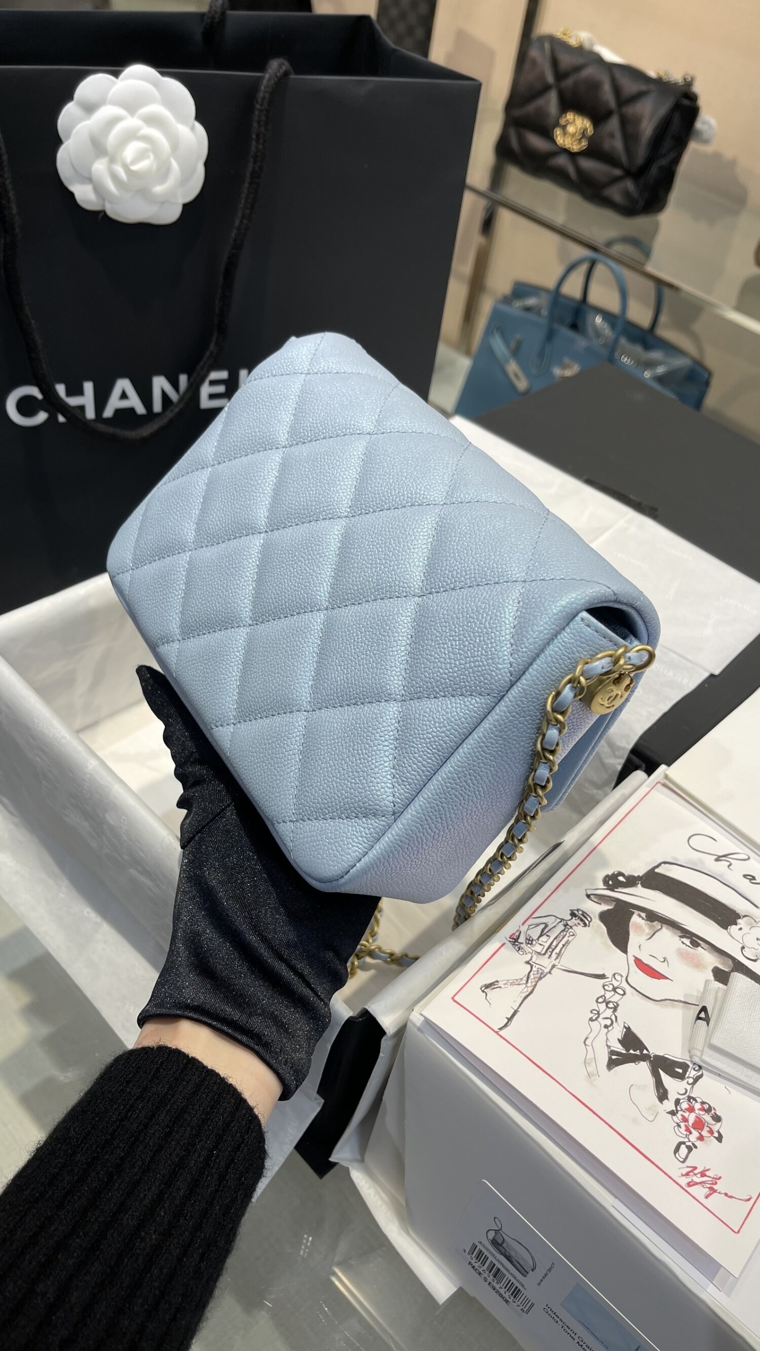 Chanel As2855 Size 19 Blue