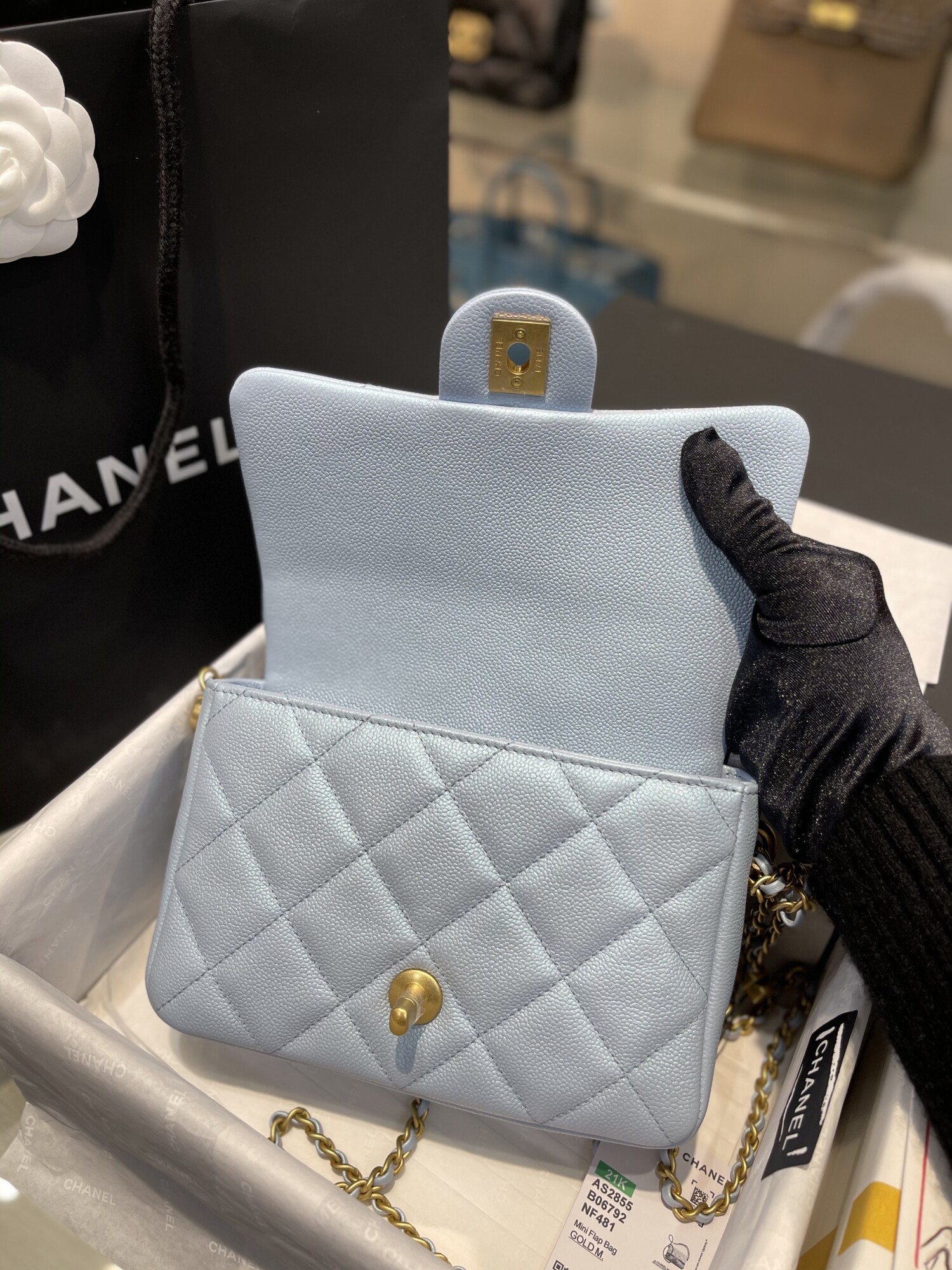 Chanel As2855 Size 19 Blue