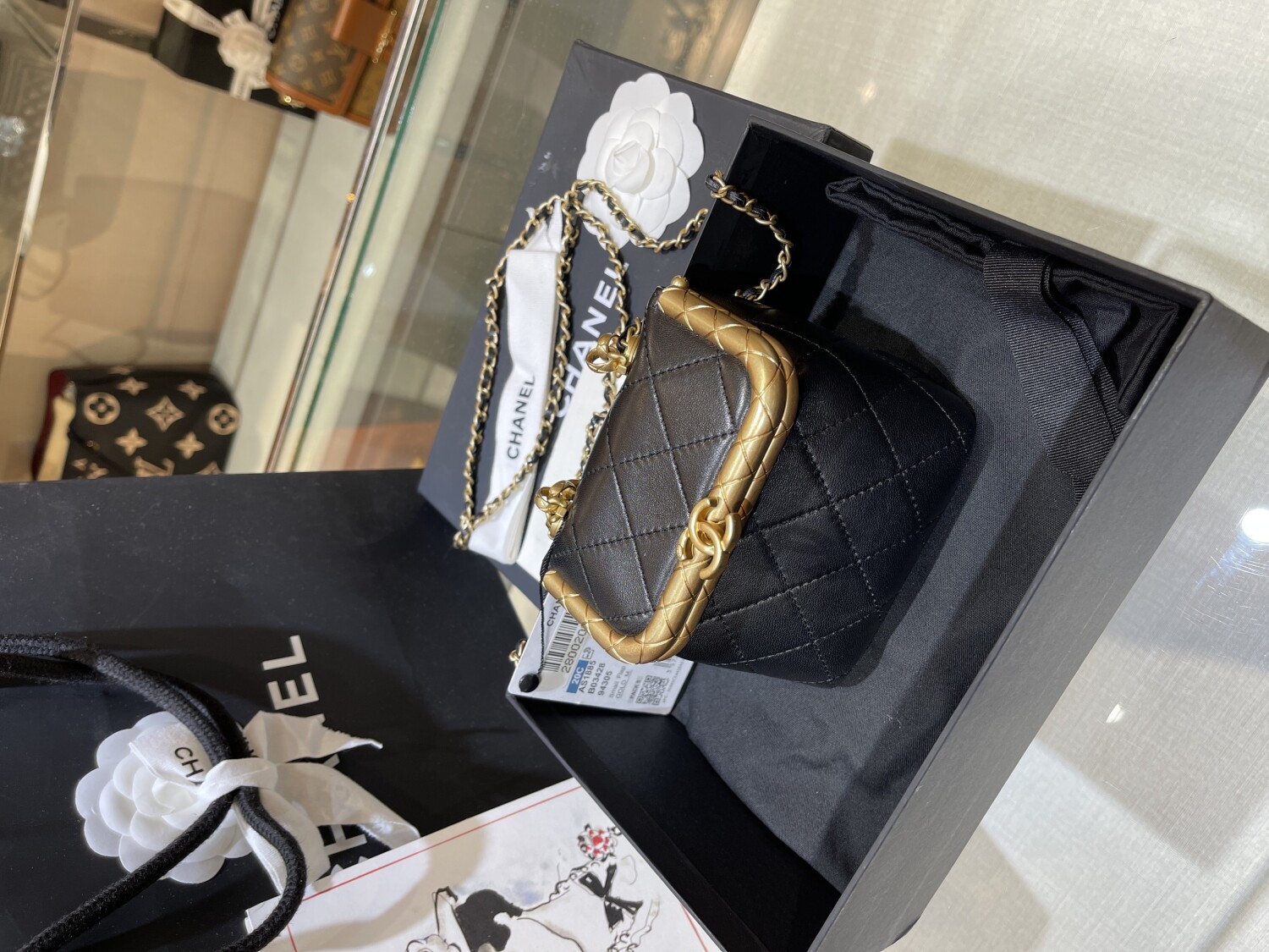 Chanel Box Lambskin Black