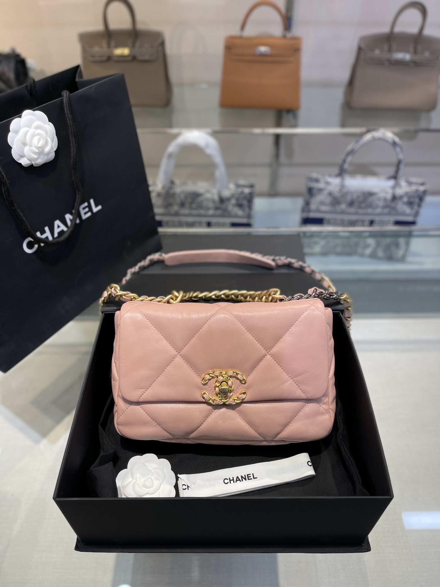 Chanel C19 Goatskin Pastel Pink