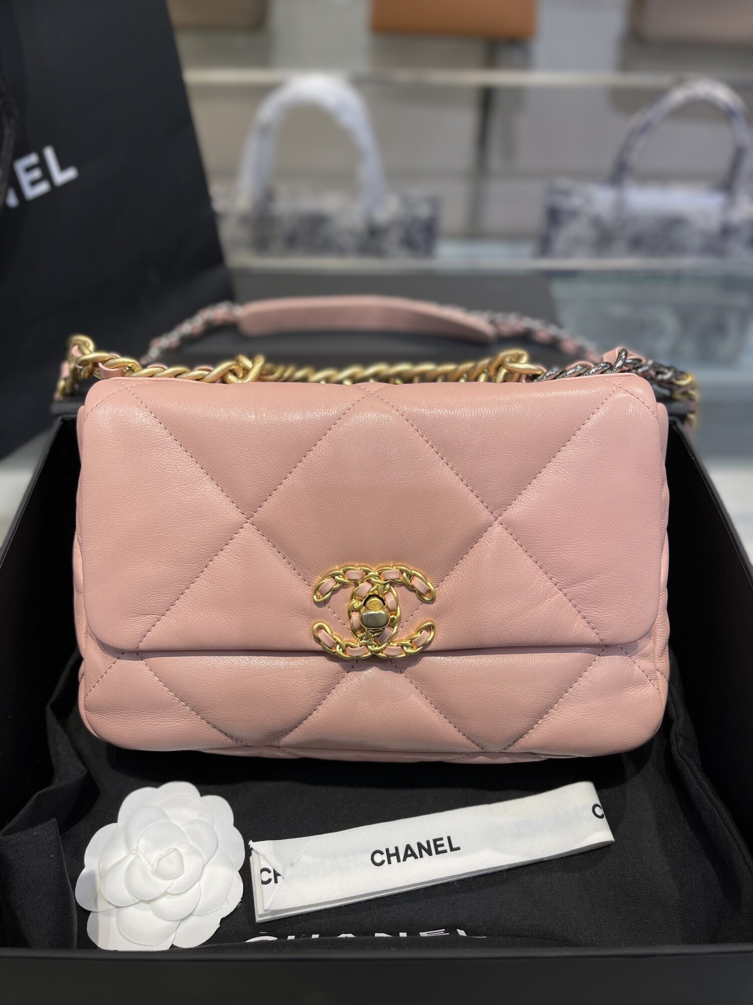 Chanel C19 Goatskin Pastel Pink