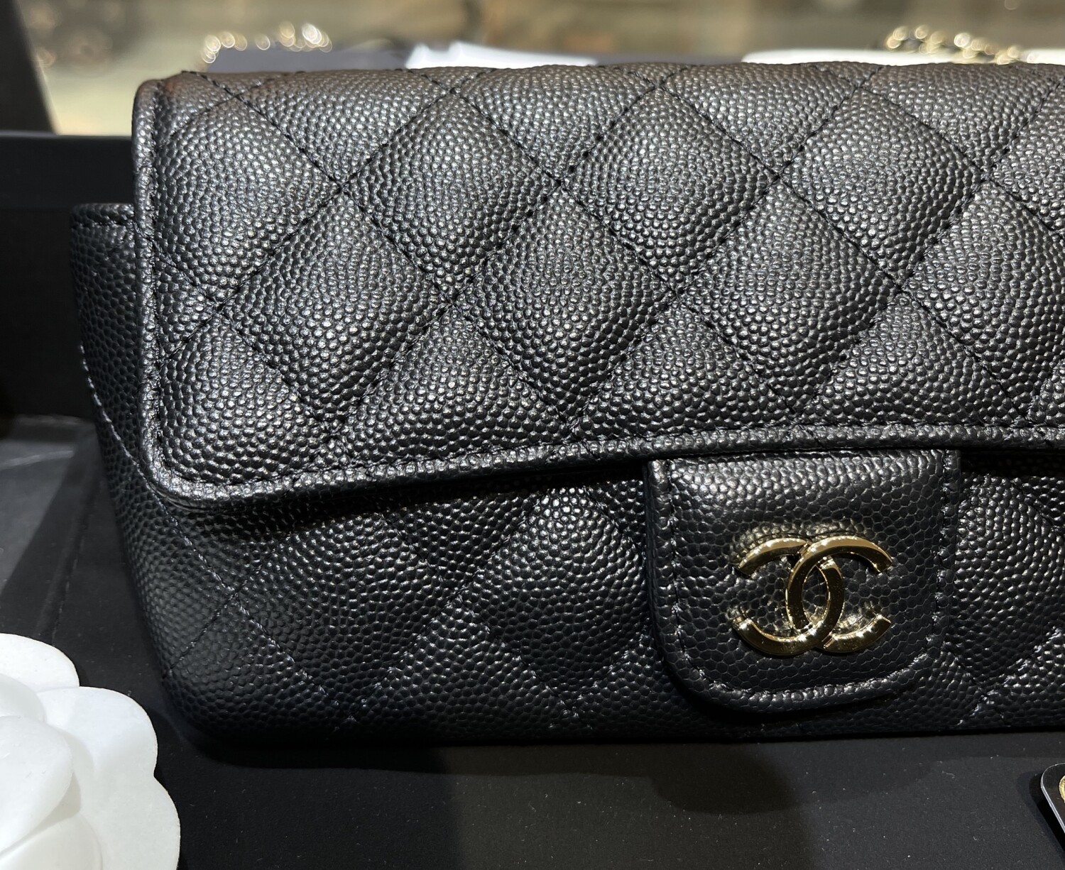 Chanel Classic Flat 18 Caviar Black