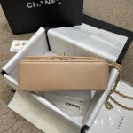 Chanel Classic Flat 20 Lambskin Brown Nude