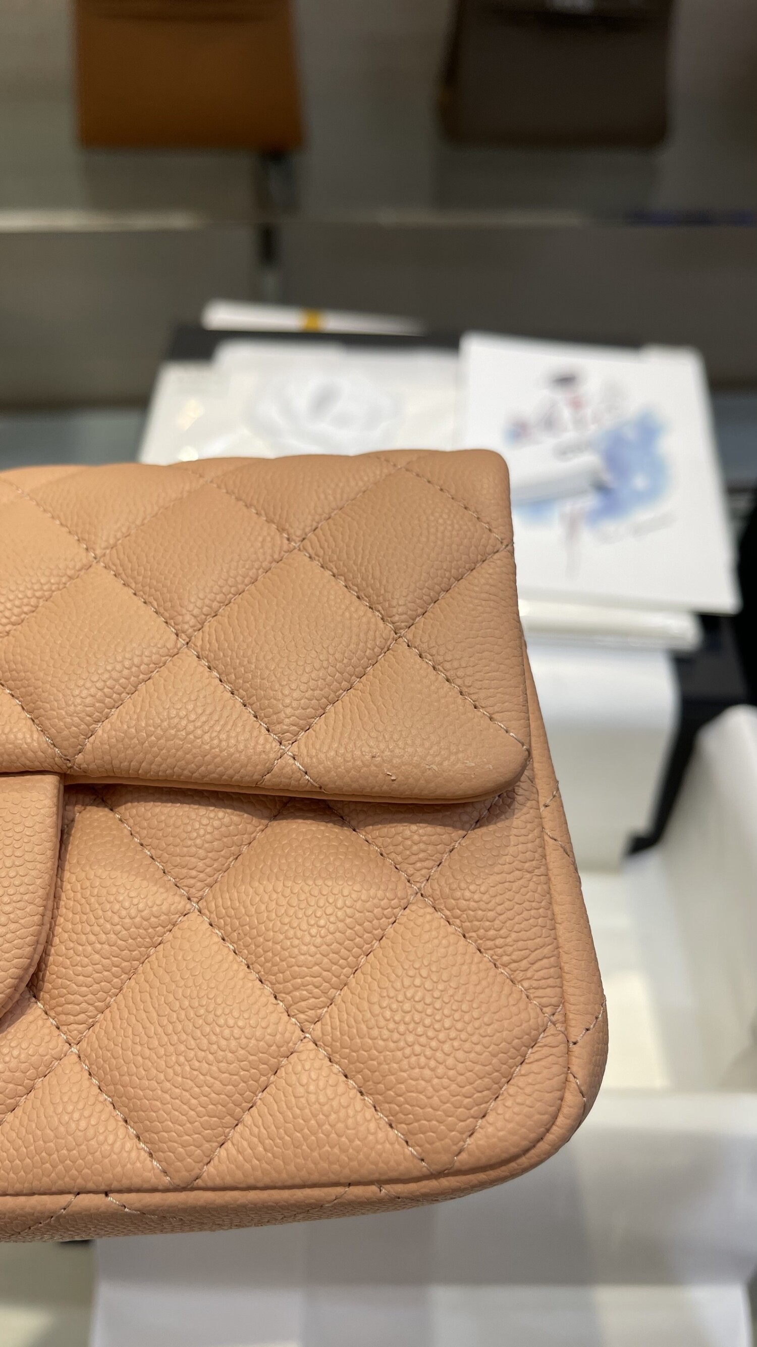 Chanel Classic Flat 20 Mini8 Orange Pink