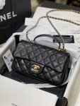 Chanel Classic Flat 20 With Hand Black Caviar