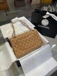Chanel Flat Classic Brown Nude 25