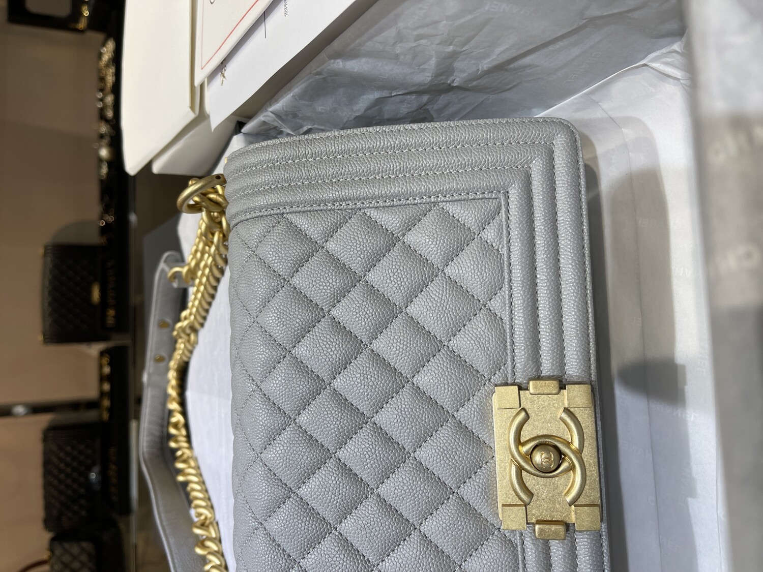 Chanel Leboy 25 Caviar Gray