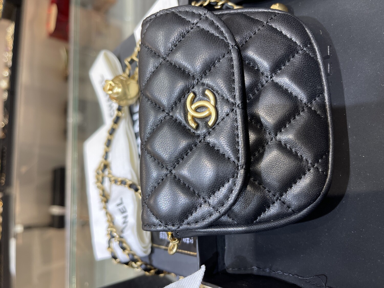 Chanel Mini Bag With Ball Chain