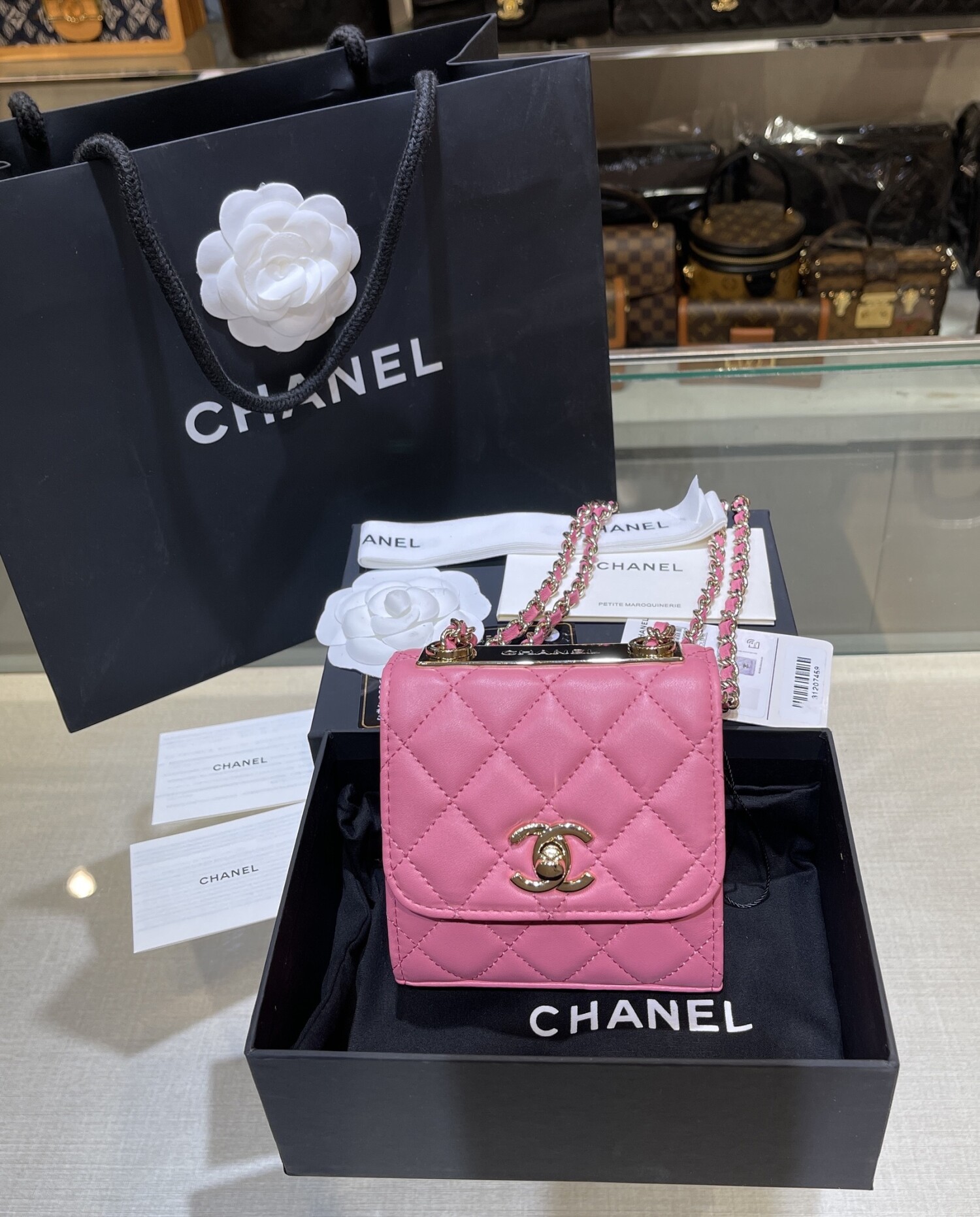 Chanel Mini Woc Case Pink