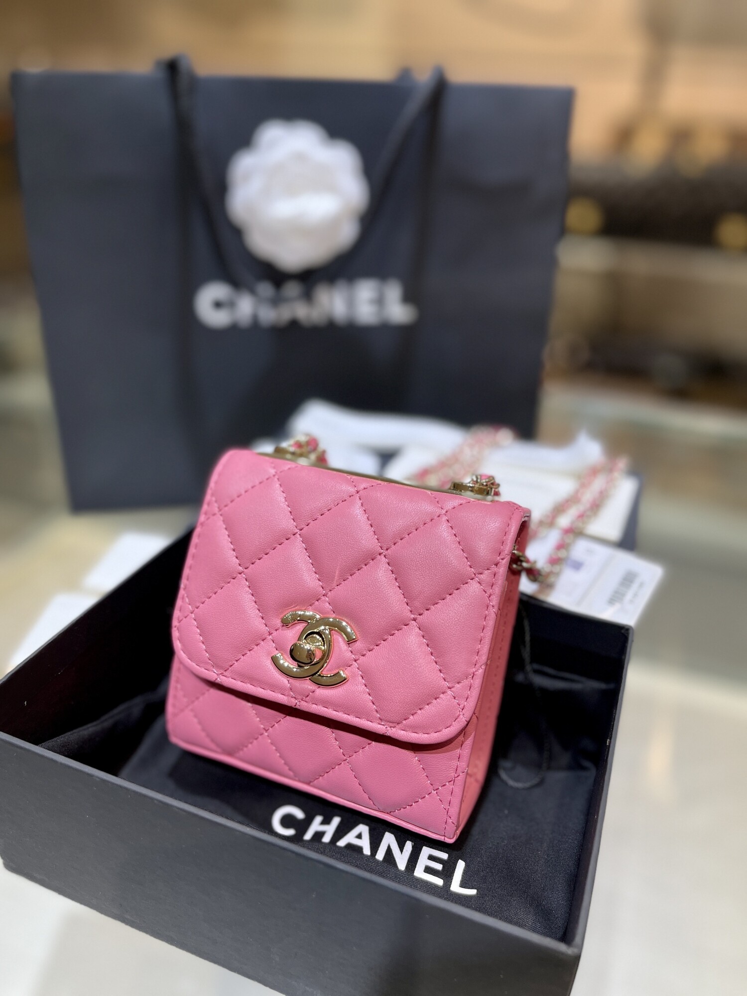 Chanel Mini Woc Case Pink