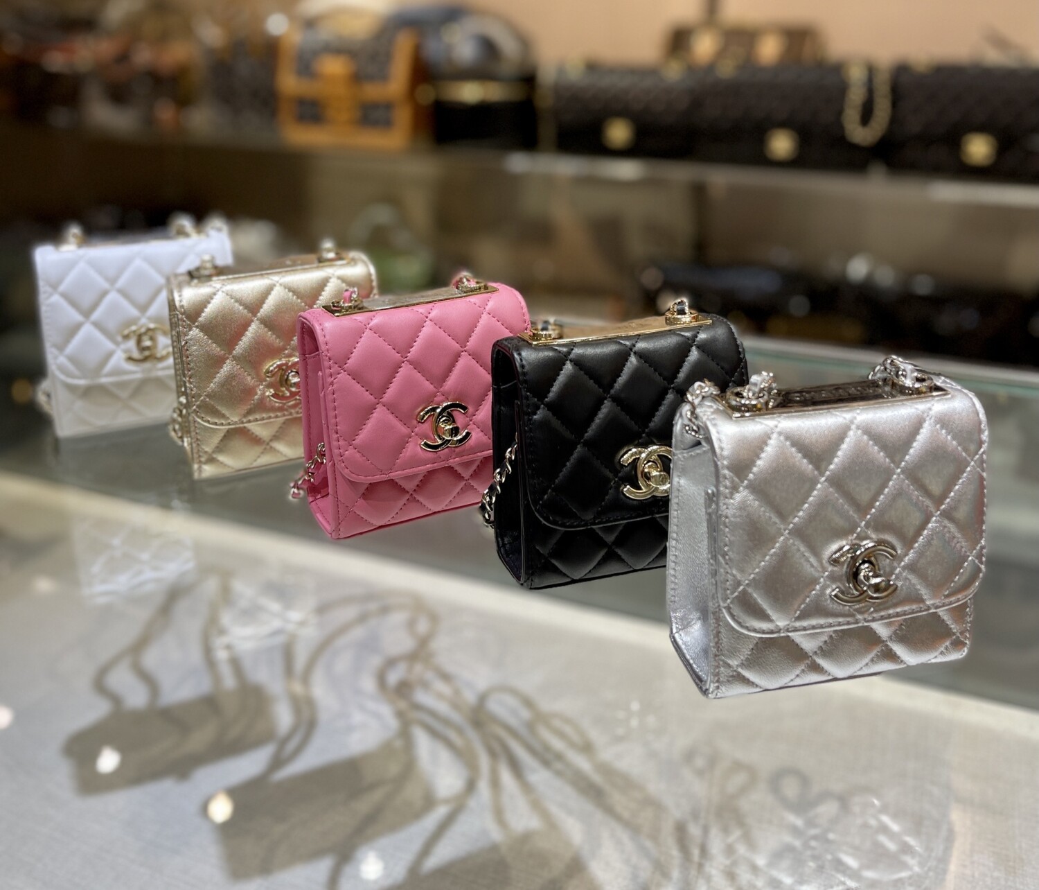 Chanel Mini Woc Case Pink