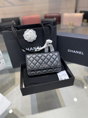 Chanel Mini Woc Limited Sliver Chain