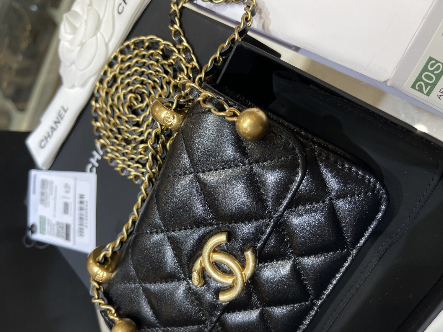 Mini Woc Chanel 12 With Ball Chain