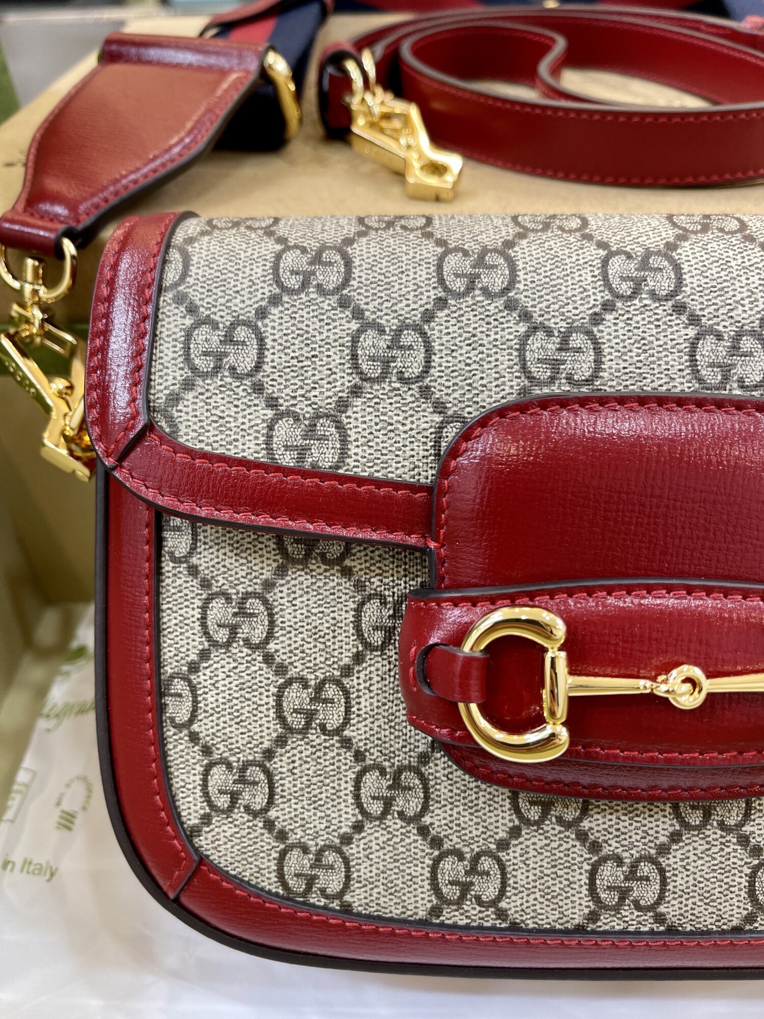 Gucci 1955 Horsebit Mini 20 Red