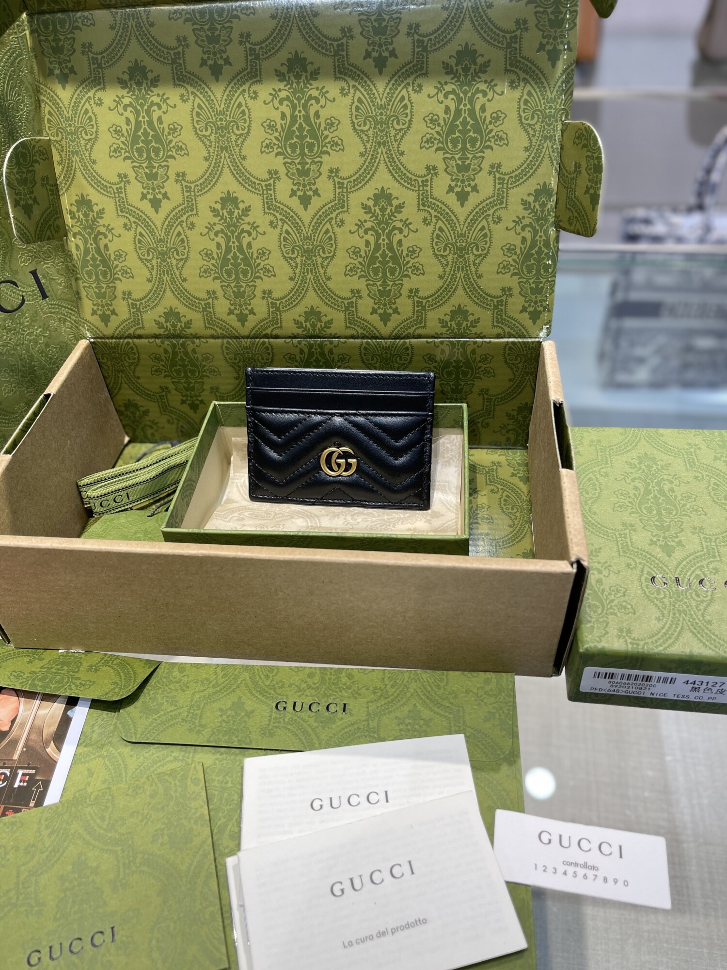 Gucci Card Holder Black Marmont