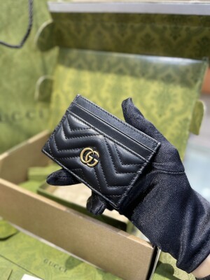 Gucci Card Holder Black Marmont