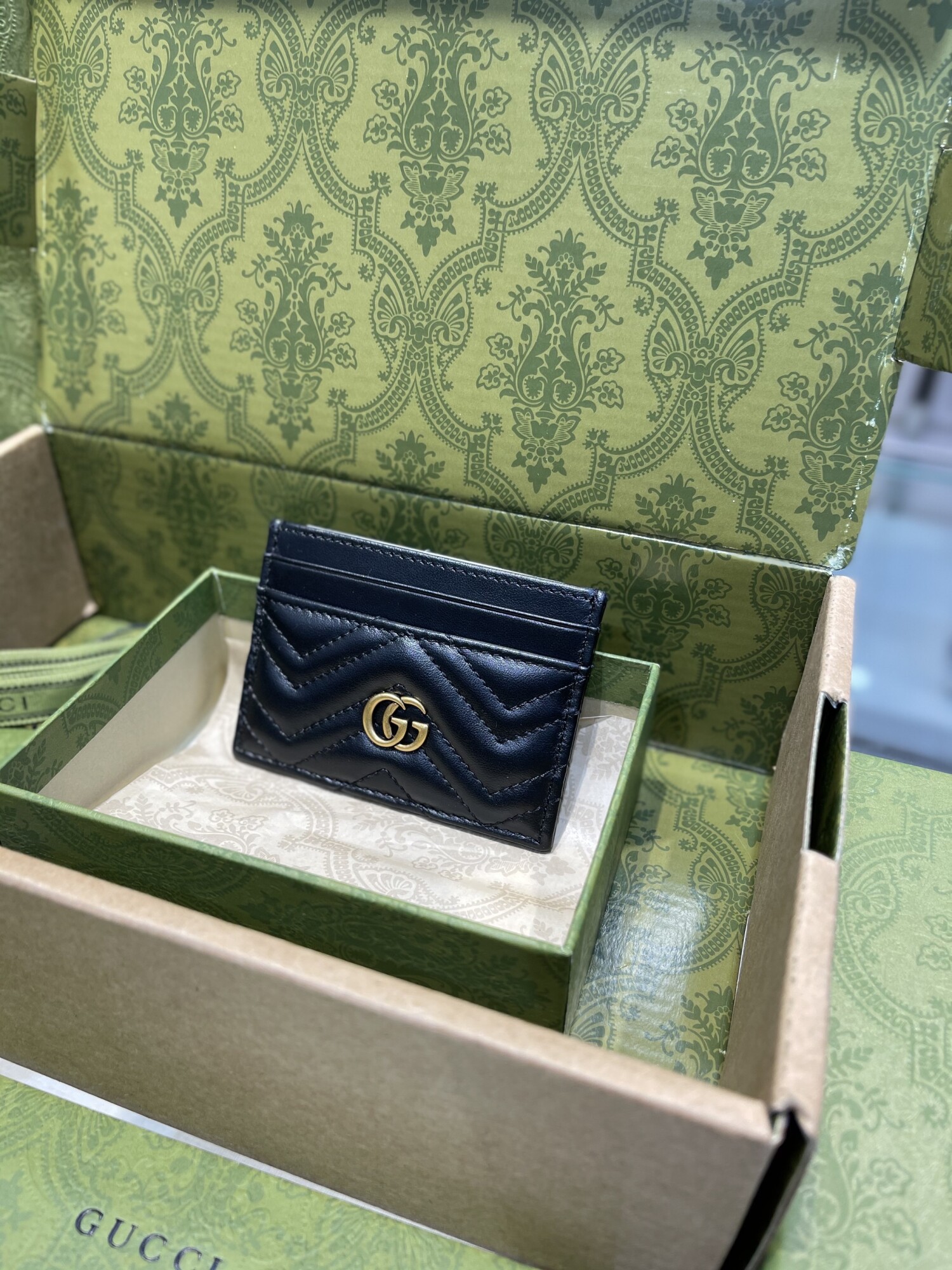 Gucci Card Holder Black Marmont