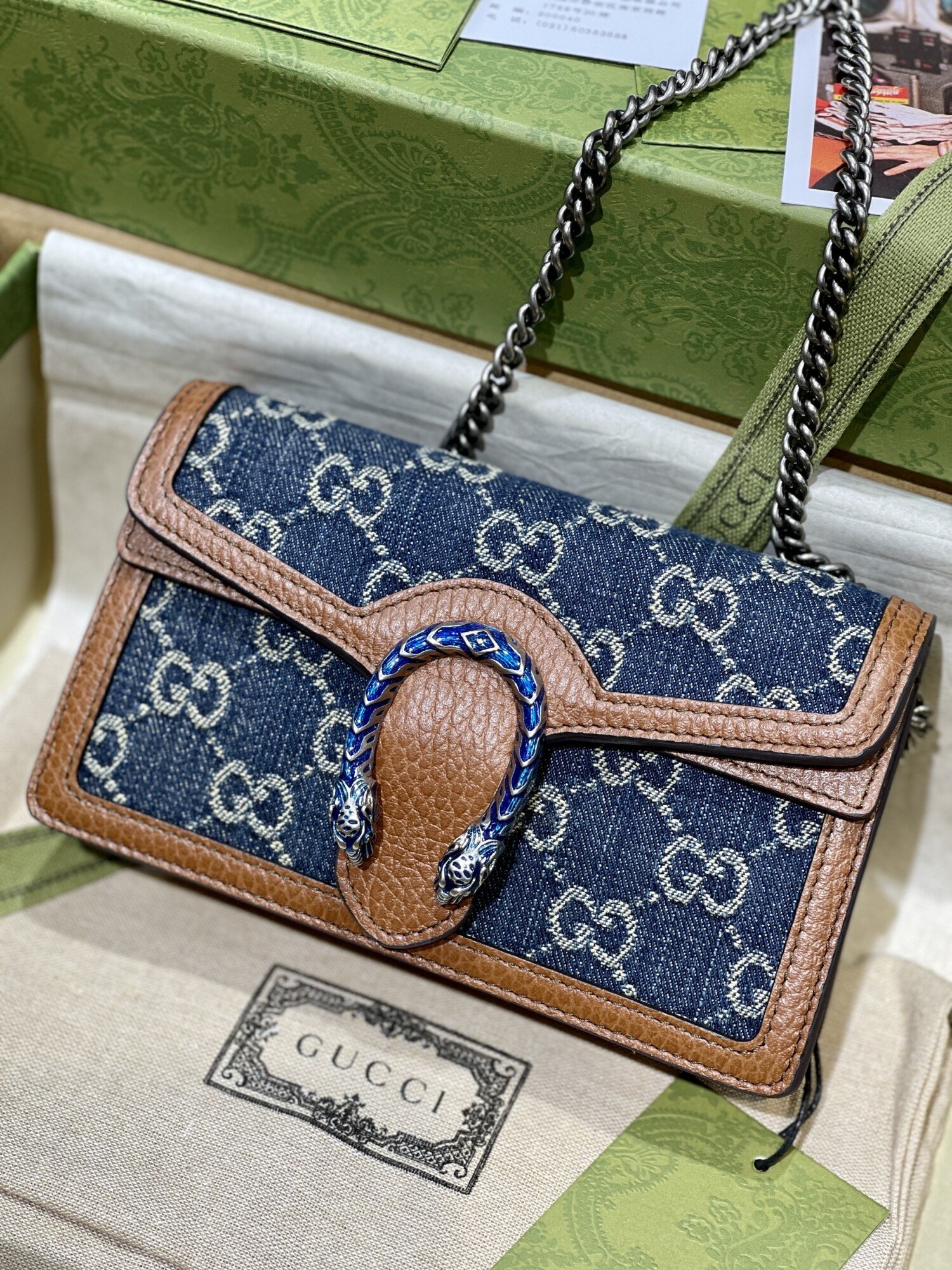 Gucci Dionysus Mini Denim Double G