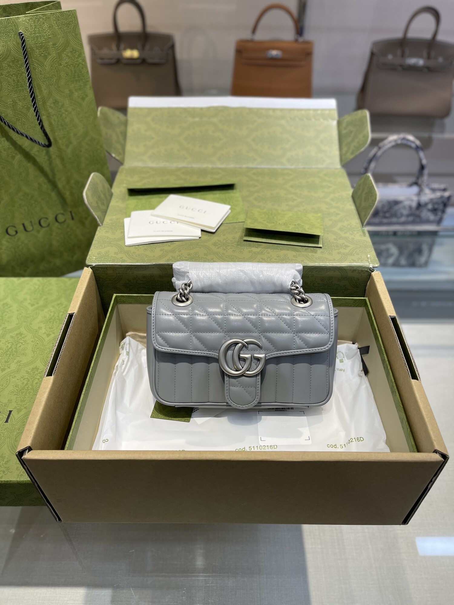 Gucci Marmont 22 Gray