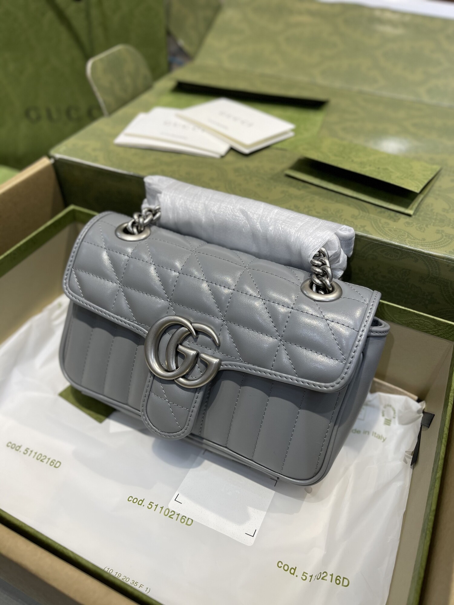 Gucci Marmont 22 Gray