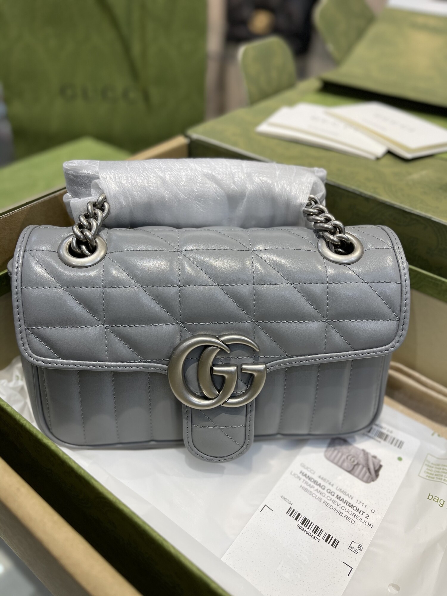 Gucci Marmont 22 Gray