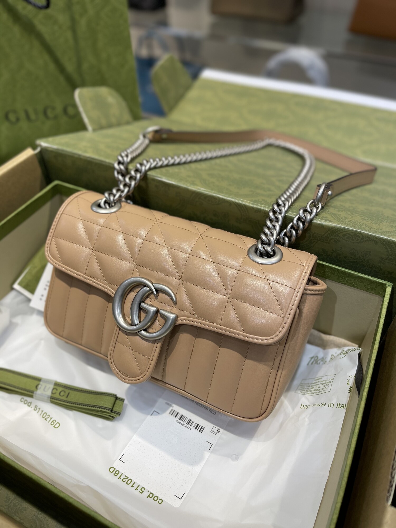 Gucci Marmont 22 Nude