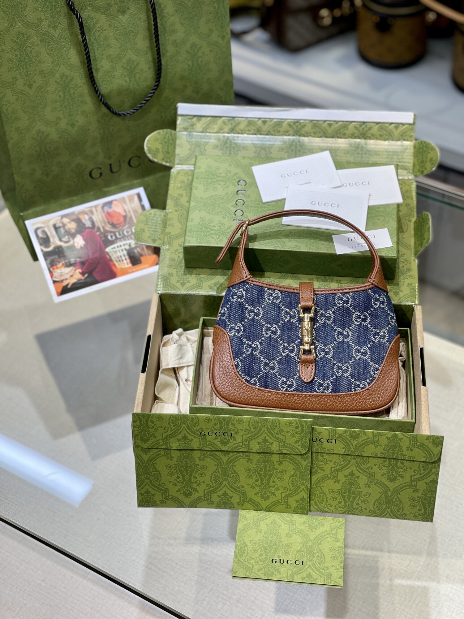 Gucci Mini Jackie 1955 Denim