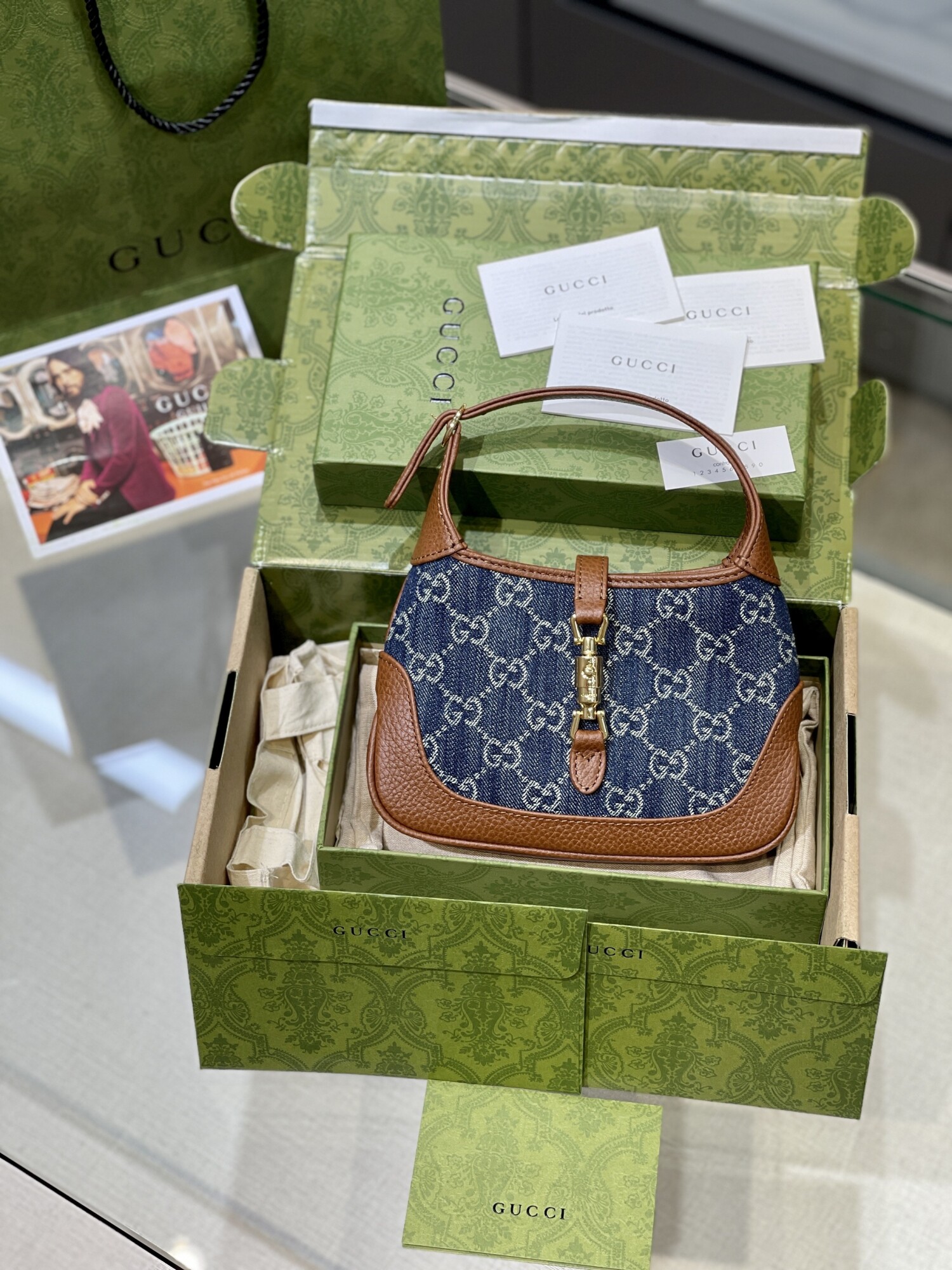 Gucci Mini Jackie 1955 Denim