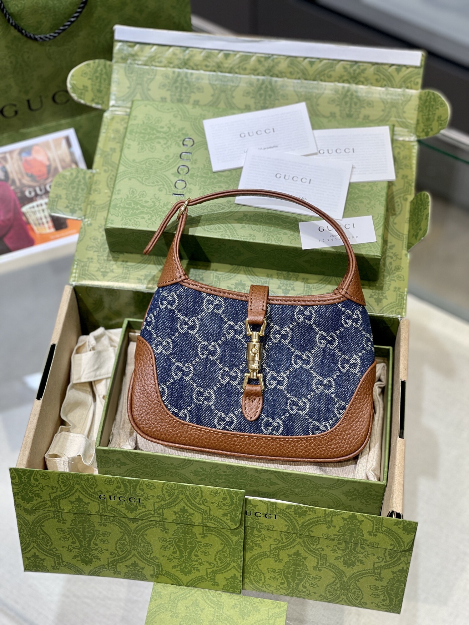 Gucci Mini Jackie 1955 Denim