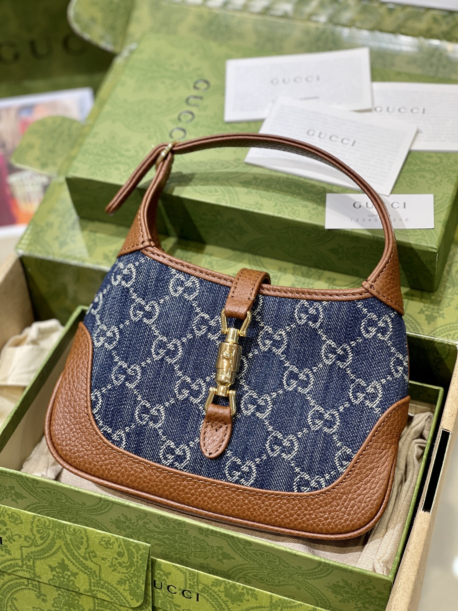 Gucci Mini Jackie 1955 Denim