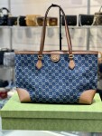 Gucci Tote Bag Denim Double G