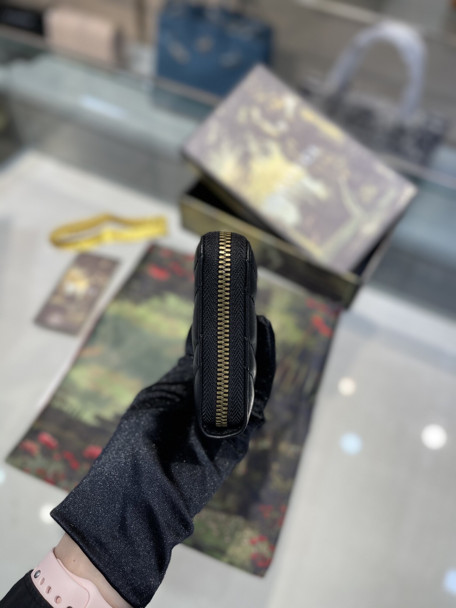 Gucci Wallet Long Zip Black