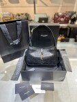 Le 5 Hobo Snake Leather Black Saint Laurent