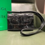 Black Intreccio Cassette Bag